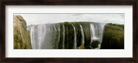 Framed Water falling into a river, Victoria Falls, Zimbabwe, Africa