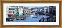 Framed Rialto Bridge & Grand Canal Venice Italy