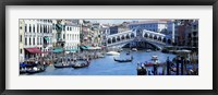 Framed Rialto Bridge & Grand Canal Venice Italy