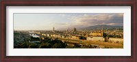 Framed Duomo & Arno River Florence Italy