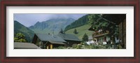 Framed Low angle view of houses on a mountain, Muren, Switzerland