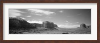 Framed Rock formations on the landscape, Monument Valley, Arizona, USA