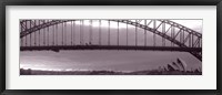 Framed Harbor Bridge, Pacific Ocean, Sydney, Australia