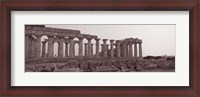 Framed Acropolis Selinunte Archeological Park, Italy