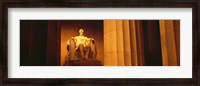 Framed Night, Lincoln Memorial, Washington DC, District Of Columbia, USA