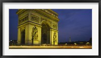 Framed Low angle view of a monument, Arc De Triomphe, Paris, France