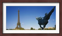 Framed Low angle view of a tower, Eiffel Tower, Paris, France