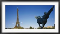 Framed Low angle view of a tower, Eiffel Tower, Paris, France