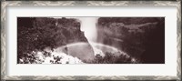 Framed Victoria Falls Zimbabwe Africa (black and white)