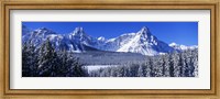 Framed Banff National Park in Winter, Alberta Canada