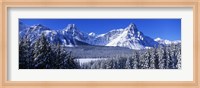 Framed Banff National Park in Winter, Alberta Canada