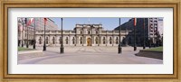 Framed Facade of a palace, Plaza De La Moneda, Santiago, Chile