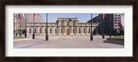 Framed Facade of a palace, Plaza De La Moneda, Santiago, Chile