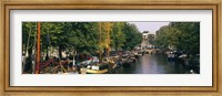 Framed View of a Canal, Netherlands, Amsterdam