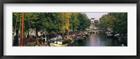 Framed View of a Canal, Netherlands, Amsterdam