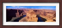 Framed Muleshoe Bend at a river, Colorado River, Arizona, USA