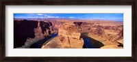 Framed Muleshoe Bend at a river, Colorado River, Arizona, USA