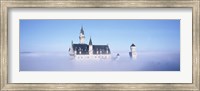 Framed Castle covered with fog, Neuschwanstein Castle, Bavaria, Germany