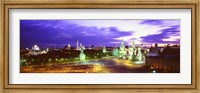 Framed Russia, Moscow, Red Square at night