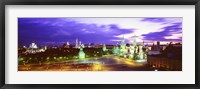 Framed Russia, Moscow, Red Square at night