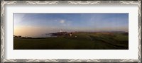 Framed Golf course with a lighthouse in the background, Turnberry, South Ayrshire, Scotland