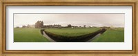 Framed Golf course with buildings in the background, The Royal and Ancient Golf Club, St. Andrews, Fife, Scotland