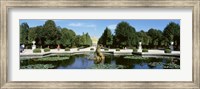 Framed Schonbrunn Palace grounds, Vienna, Austria