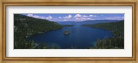 Framed High angle view of a lake, Lake Tahoe, California, USA