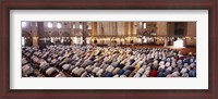 Framed Crowd praying in a mosque, Suleymanie Mosque, Istanbul, Turkey