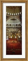 Framed Interiors of a mosque, Suleymanie Mosque, Istanbul, Turkey