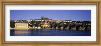 Framed Charles Bridge and Buildings along the River, Prague Czech Republic