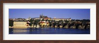 Framed Charles Bridge and Buildings along the River, Prague Czech Republic