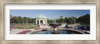 Framed Germany, Munich, Hofgarten, Tourist sitting in the park