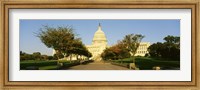 Framed Capitol Building, Washington DC, District Of Columbia, USA
