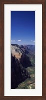 Framed View from Observation Point, Zion National Park, Utah, USA
