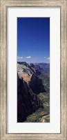Framed View from Observation Point, Zion National Park, Utah, USA