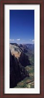 Framed View from Observation Point, Zion National Park, Utah, USA