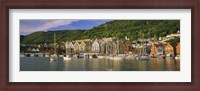 Framed Boats in a River, Bergen, Hordaland, Norway