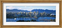 Framed Skyscrapers at the waterfront, Vancouver, British Columbia, Canada