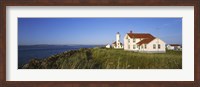 Framed Lighthouse on a landscape, Ft. Worden Lighthouse, Port Townsend, Washington State, USA