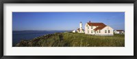 Framed Lighthouse on a landscape, Ft. Worden Lighthouse, Port Townsend, Washington State, USA
