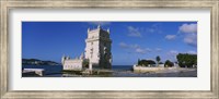 Framed Fort at the coast, Torre De Belem, Lisbon, Portugal
