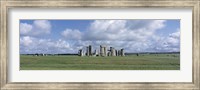 Framed England, Wiltshire, View of rock formations of Stonehenge