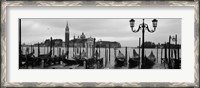 Framed Gondolas with a church in the background, Church Of San Giorgio Maggiore, San Giorgio Maggiore, Venice, Veneto, Italy