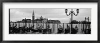 Framed Gondolas with a church in the background, Church Of San Giorgio Maggiore, San Giorgio Maggiore, Venice, Veneto, Italy