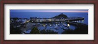 Framed High angle view of boats docked at the harbor, Devon, England
