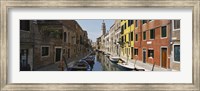 Framed Canal passing through a city, Venice, Italy