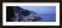 Framed High angle view of a village near the sea, Amalfi, Amalfi Coast, Salerno, Campania, Italy