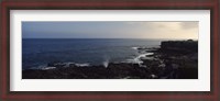 Framed Rock formations at the coast, Punta Suarez, Espanola Island, Galapagos Islands, Ecuador