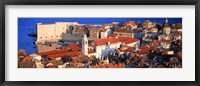 Framed Aerial View, Old Town, Dubrovnik, Croatia